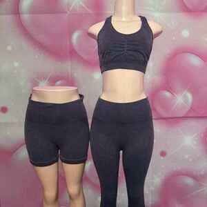 Stylish Dark Gray Activewear Set